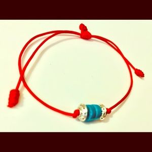 Red string cord bracelet unisex